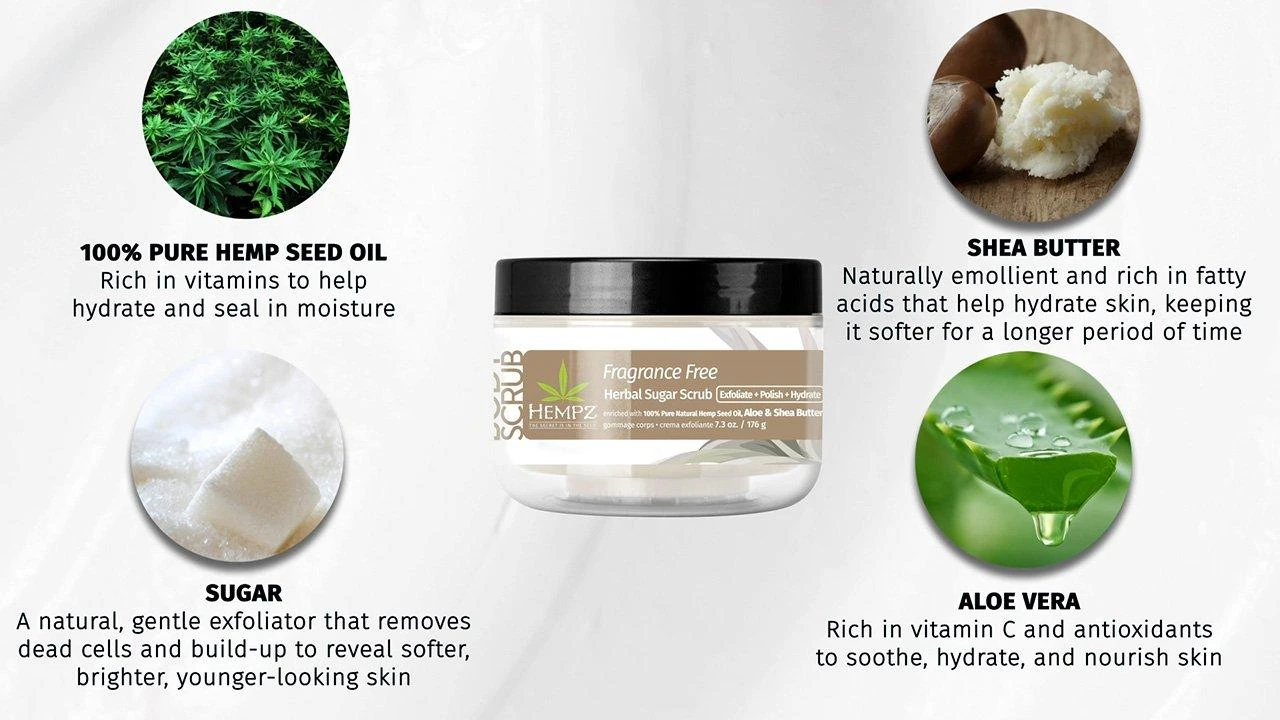 Fragrance Free Herbal Sugar Scrub 3 Fragrance Free Herbal Sugar Scrub - Image 3