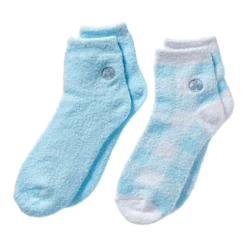 Plaid & Solid Blue Aloe Socks -Cheap Beaunisa Store 2305148cm alt01