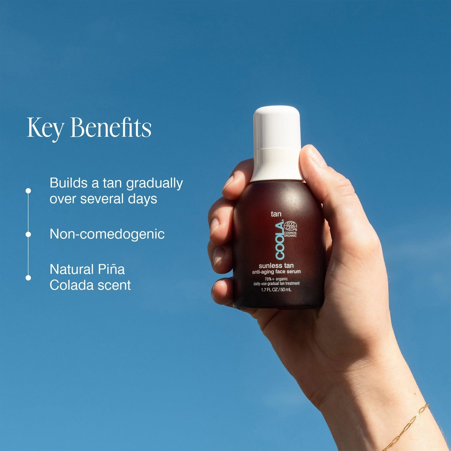 Coola Organic Sunless Tan Anti-Aging Face Serum 1 Coola Organic Sunless Tan Anti-Aging Face Serum