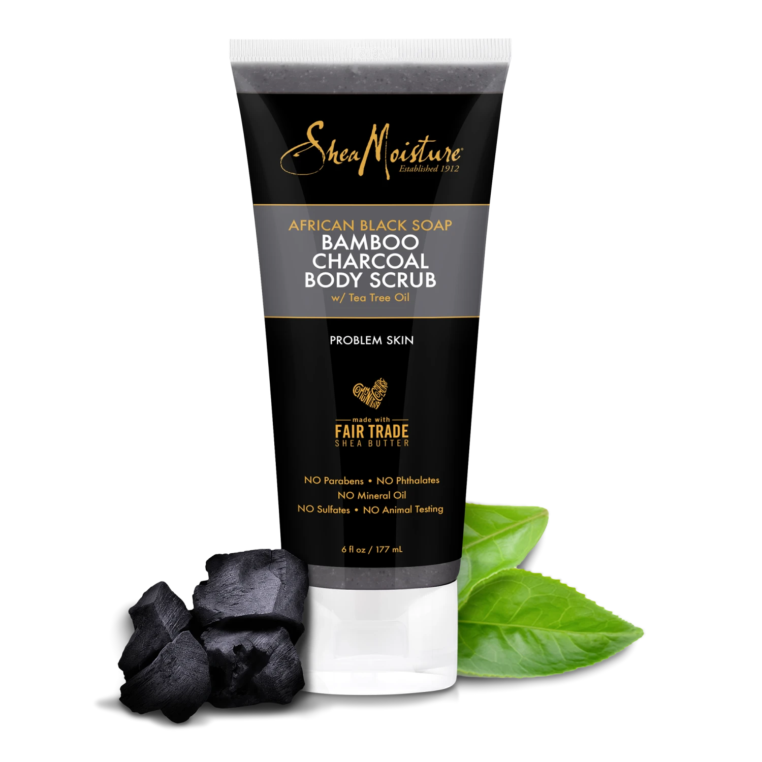 African Black Soap & Charcoal Body Scrub 2 African Black Soap & Charcoal Body Scrub - Image 2