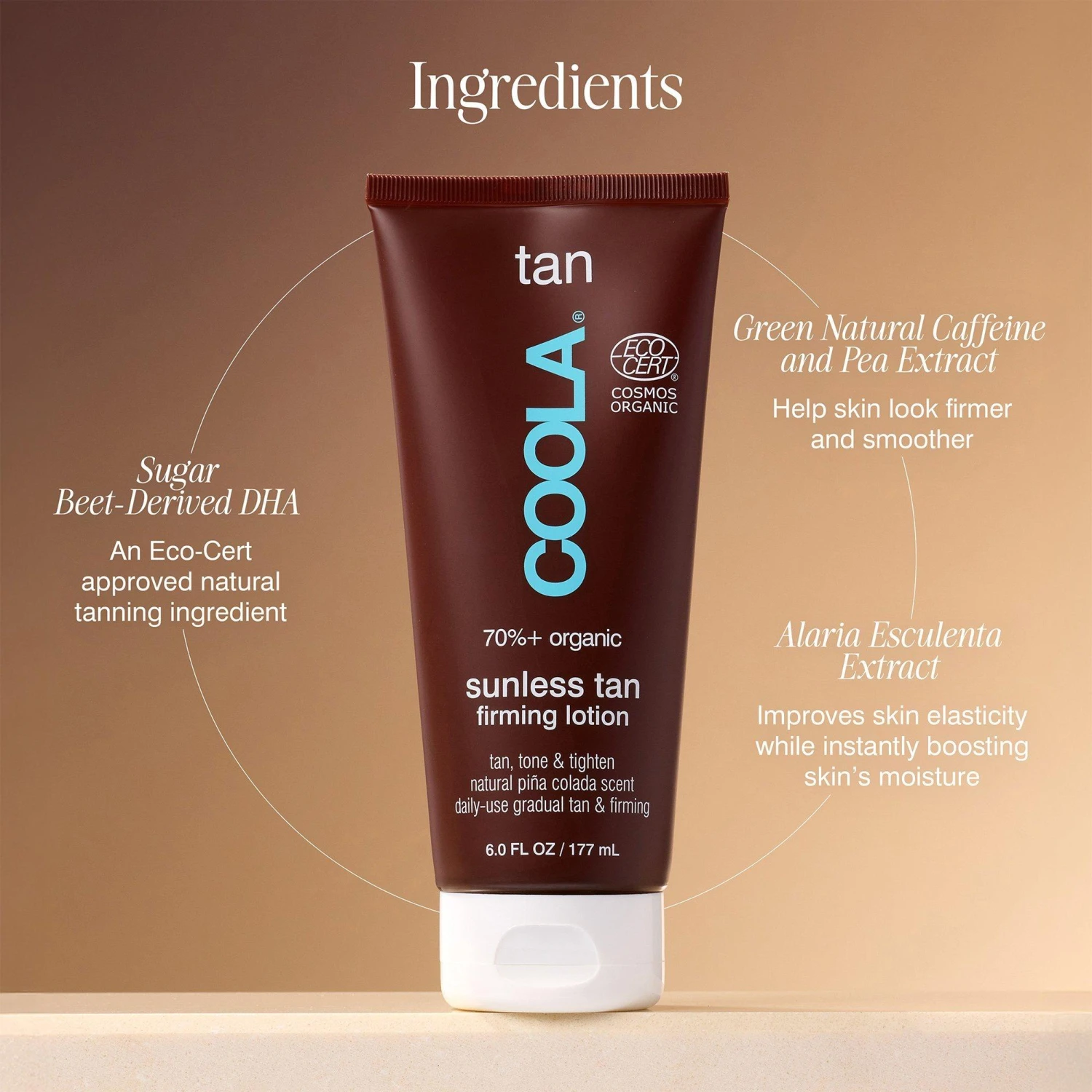 Coola Organic Sunless Tan Firming Lotion 2 Coola Organic Sunless Tan Firming Lotion - Image 2