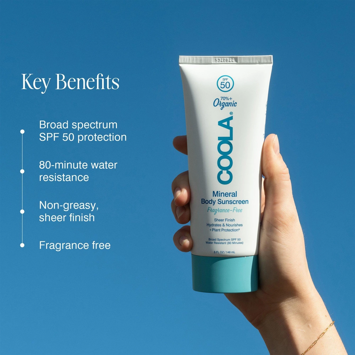 Coola Fragrance-Free Mineral Body Sunscreen Lotion SPF 50 4 Coola Fragrance-Free Mineral Body Sunscreen Lotion SPF 50 - Image 4