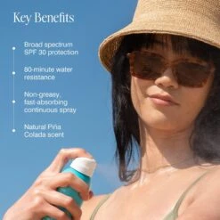 Coola Piña Colada Classic Body Organic Sunscreen Spray SPF 30 -Cheap Beaunisa Store 2561103 alt03
