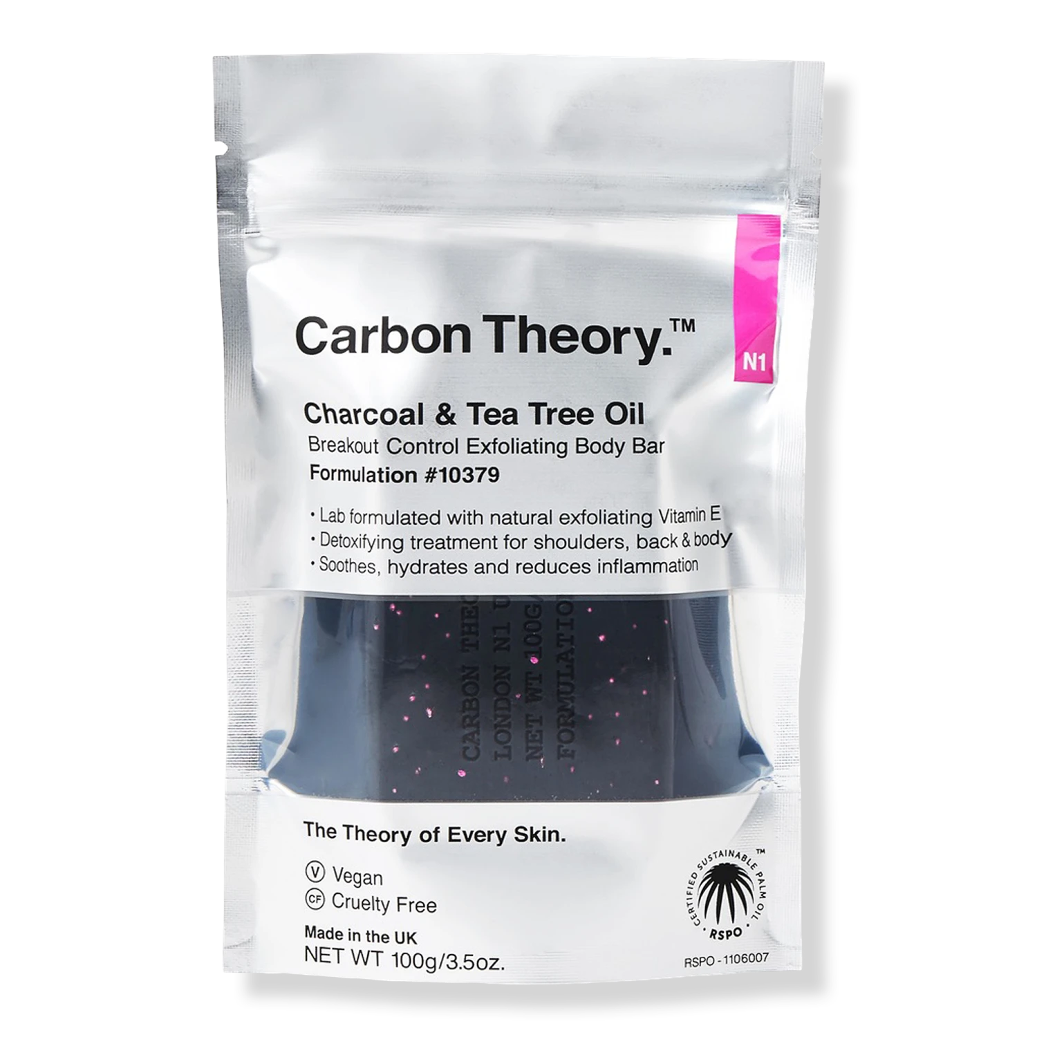 Charcoal & Tea Tree Oil Breakout Control Exfoliating Body Bar 1 Charcoal & Tea Tree Oil Breakout Control Exfoliating Body Bar