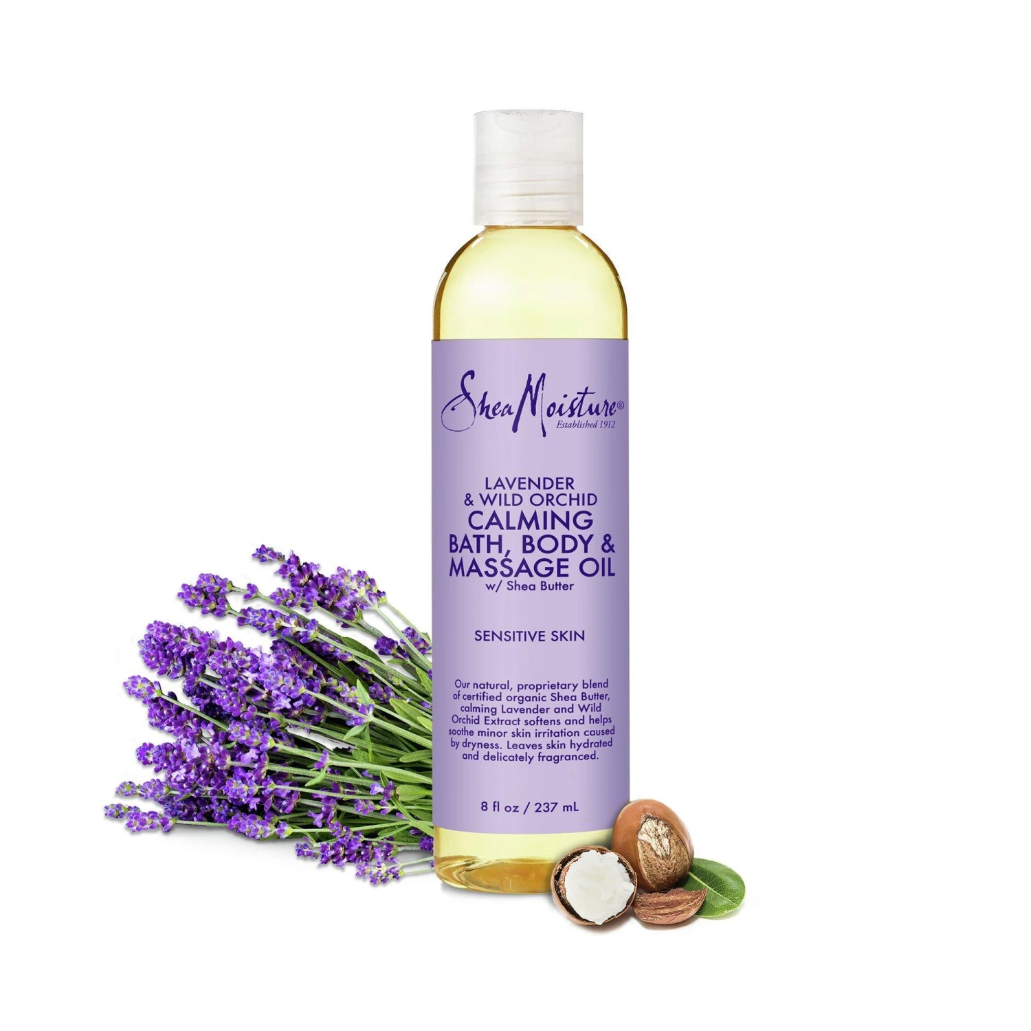 Lavender & Wild Orchid Calming Bath, Body & Massage Oil 2 Lavender & Wild Orchid Calming Bath, Body & Massage Oil - Image 2