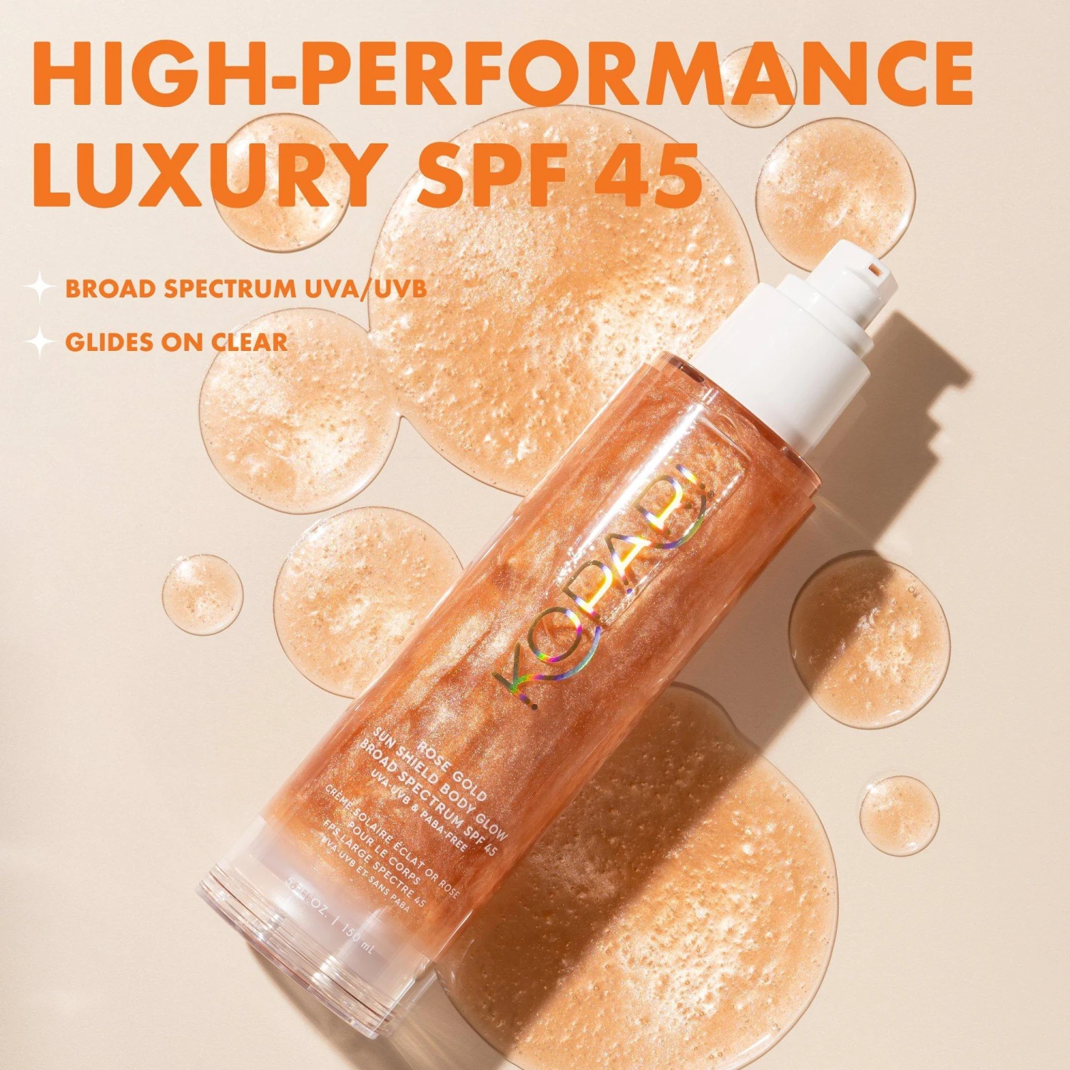 Rose Gold Sun Shield Body Glow SPF 45 4 Rose Gold Sun Shield Body Glow SPF 45 - Image 4