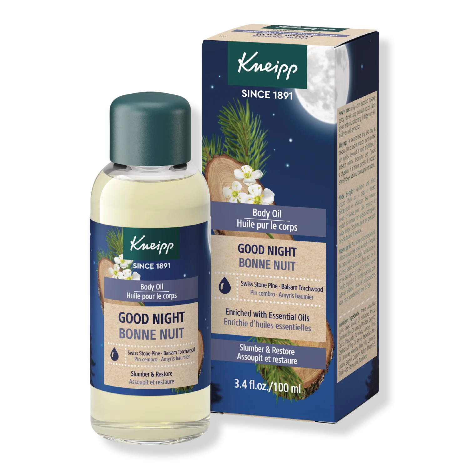 Good Night Swiss Stone Pine & Balsam Torchwood Body Oil 3 Good Night Swiss Stone Pine & Balsam Torchwood Body Oil - Image 3