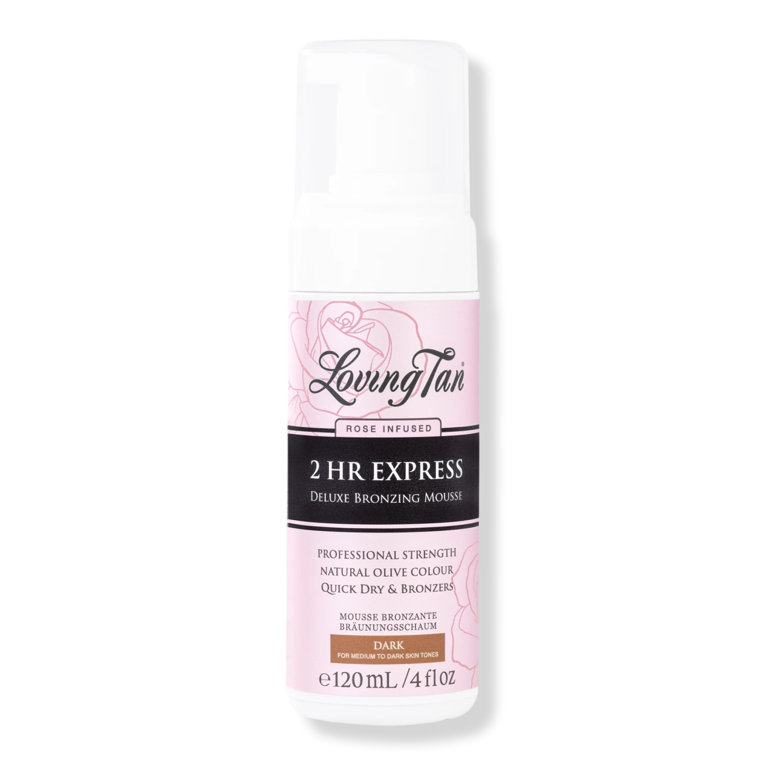 2 HR Express Self Tanning Mousse Dark Rose 1 2 HR Express Self Tanning Mousse Dark Rose