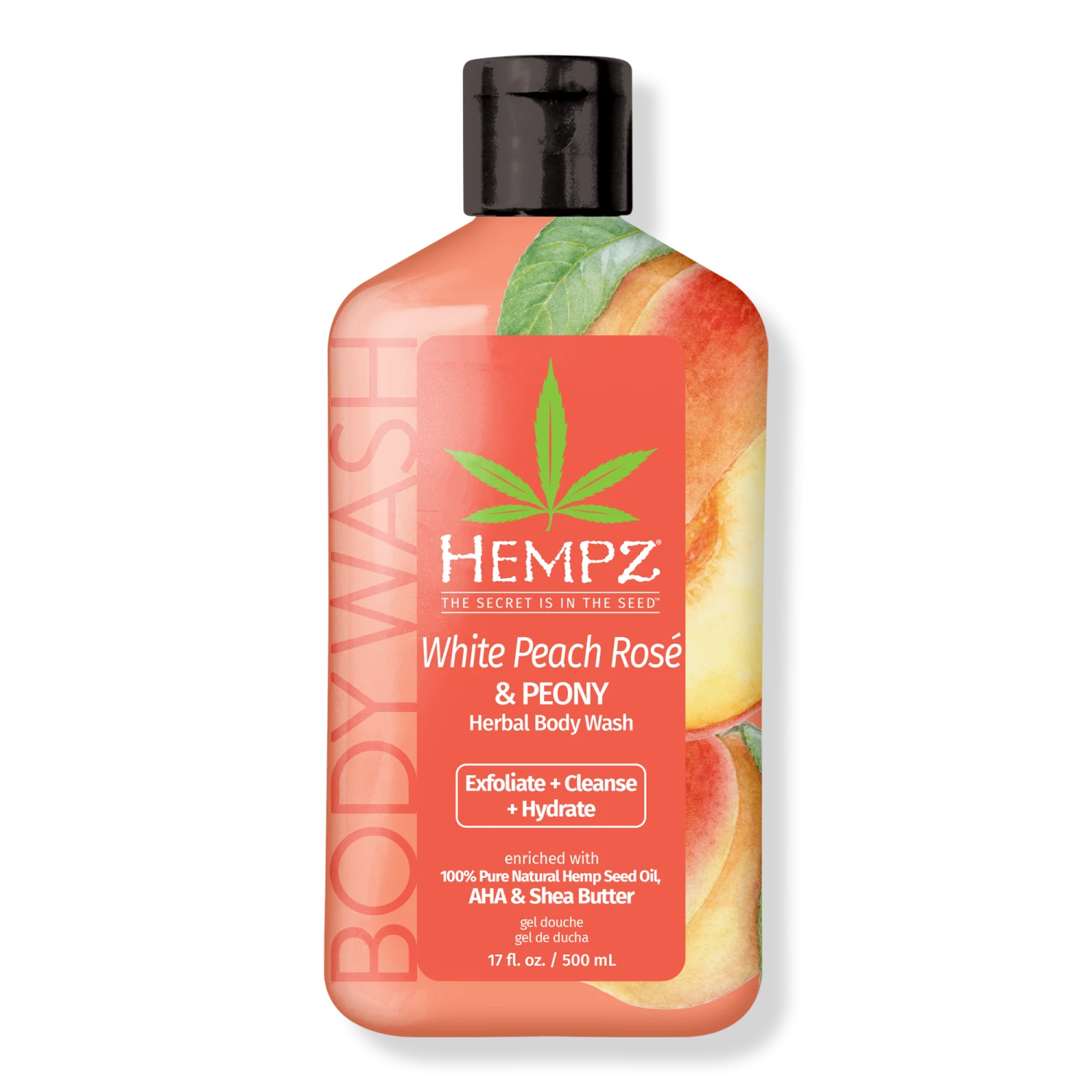 White Peach Rose & Peony Herbal Body Wash 1 White Peach Rose & Peony Herbal Body Wash