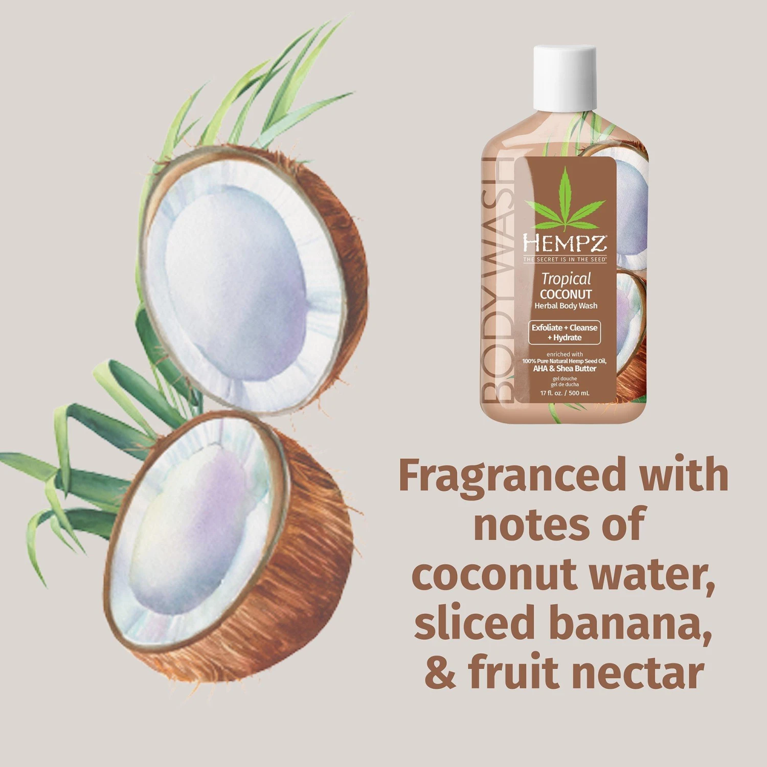 Limited Edition Tropical Coconut Herbal Body Wash 4 Limited Edition Tropical Coconut Herbal Body Wash - Image 4