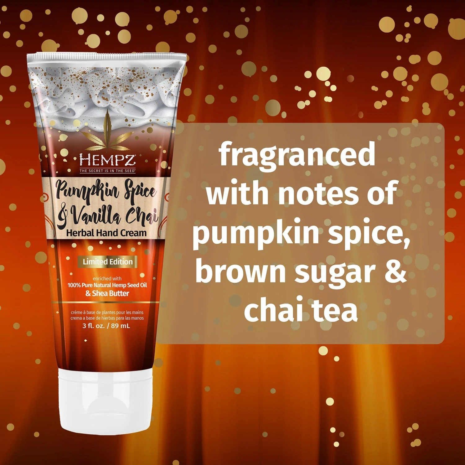 Limited Edition Pumpkin Spice & Vanilla Chai Herbal Hand Cream 6 Limited Edition Pumpkin Spice & Vanilla Chai Herbal Hand Cream - Image 6